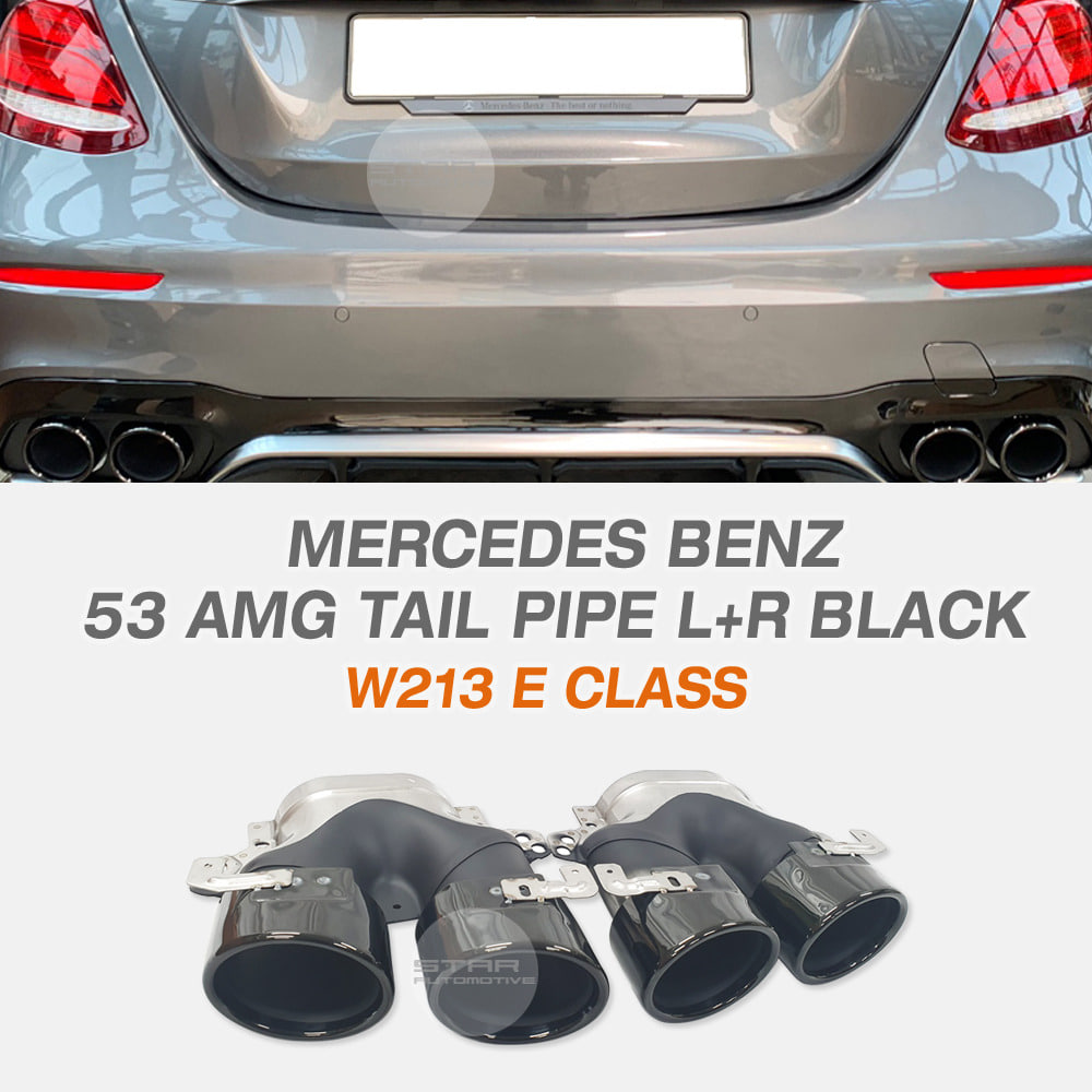 벤츠 2019 W213 E 클래스 53 AMG 머플러팁 L+R