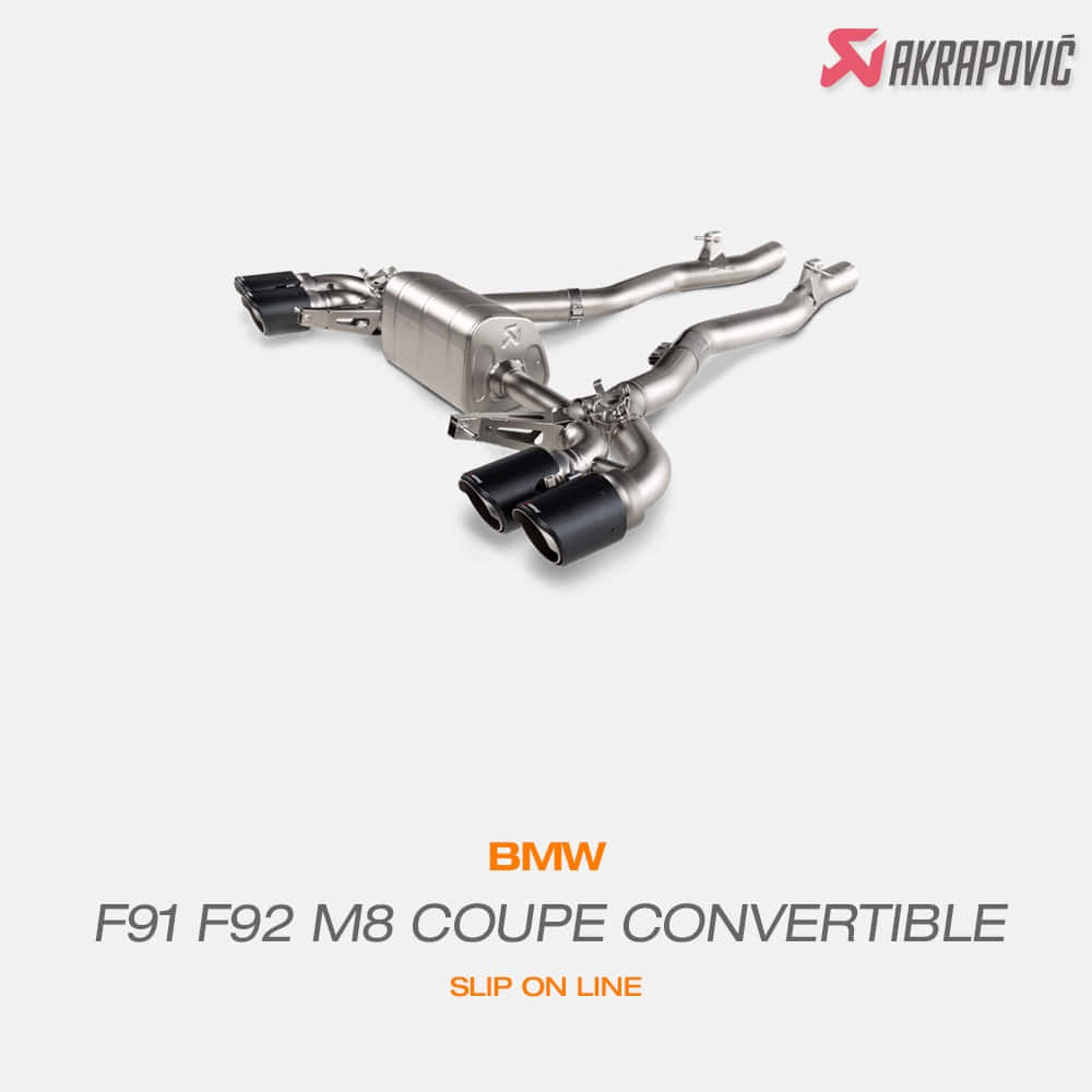 아크라포빅 BMW F91 F92 M8 쿠페 컨버터블 슬립온 라인 카본팁 2021 OPF