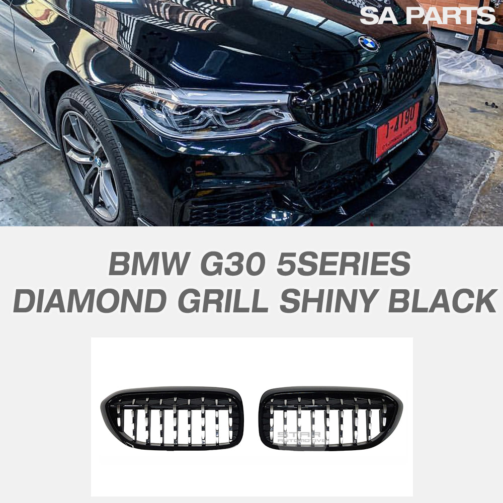 BMW G30 5시리즈 다이아몬드 그릴 블랙