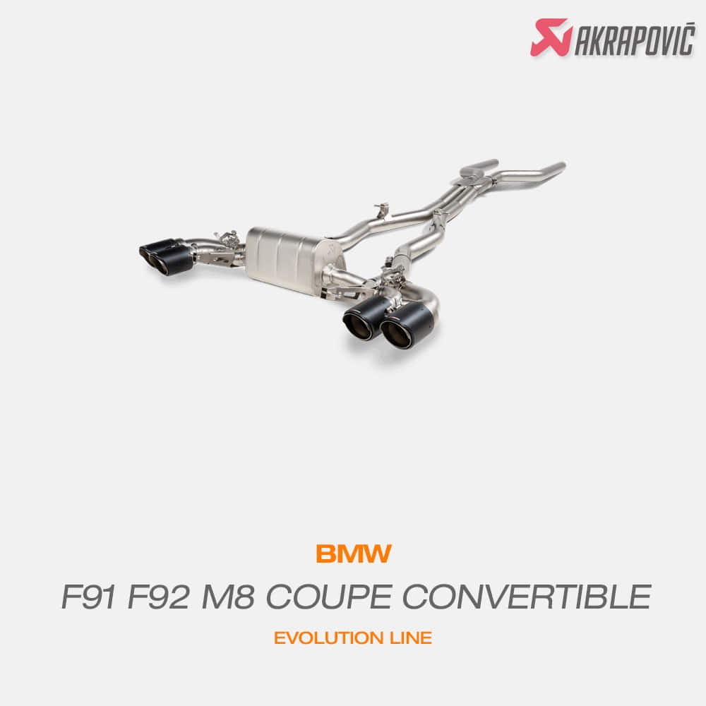 아크라포빅 BMW F91 F92 M8 쿠페 컨버터블 에볼루션 라인 카본팁